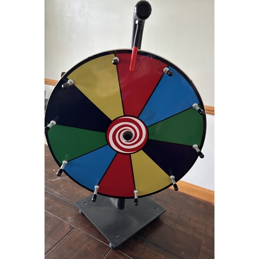 Unbranded 13.5" 5 Color 10 Slot Spinning Prize Wheel